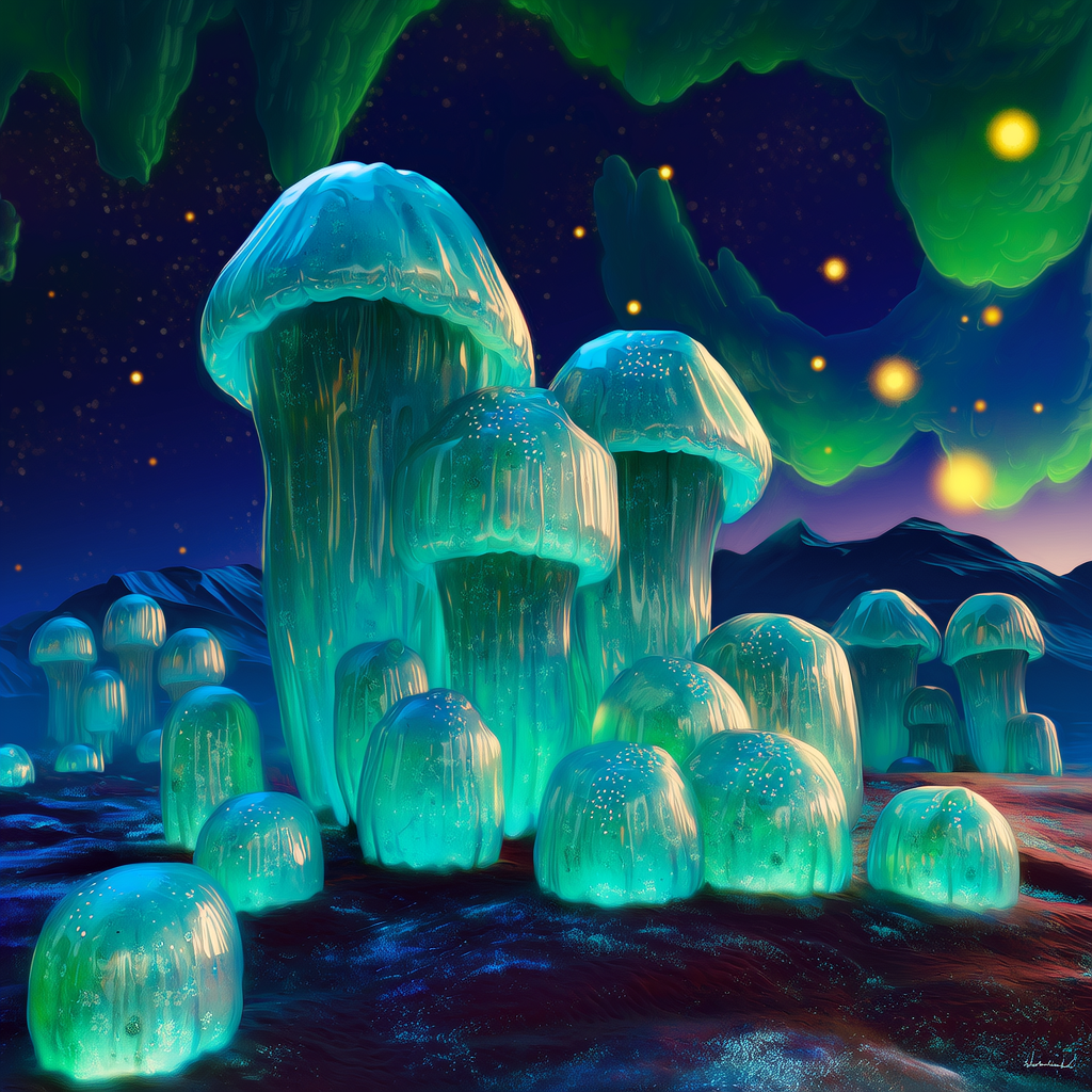 概念艺术家和插画师-营造奇幻外星真菌景观