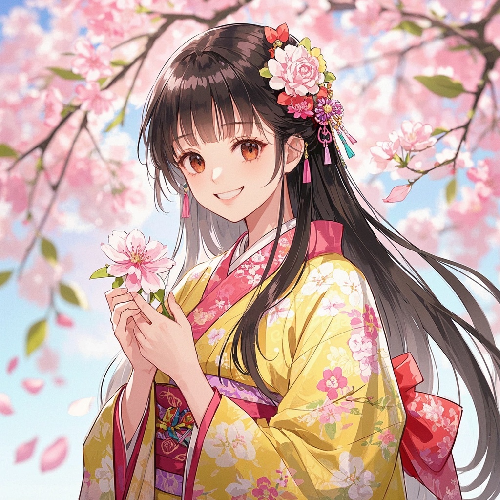 数字艺术创作者场景——少女和服形象生成