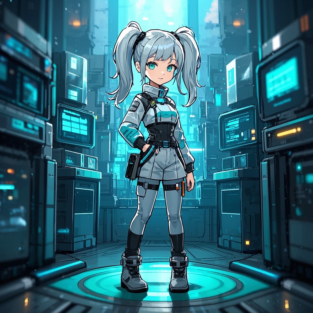 科幻小说作家-未来女科学家形象