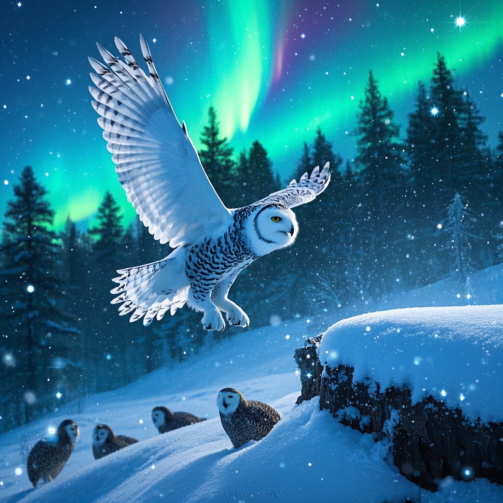 雪鸮艺术摄影杰作-品牌主视觉海报