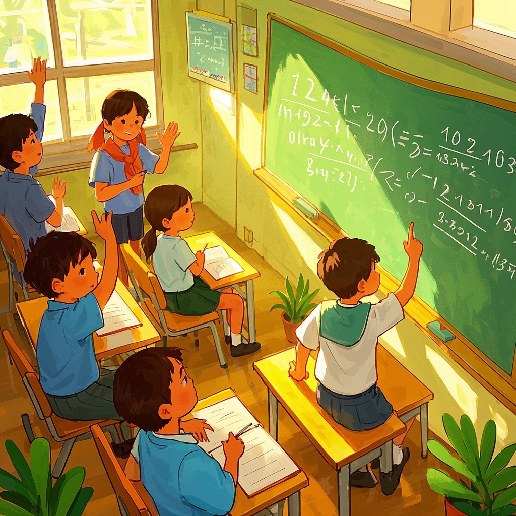 教育工作者场景：生成适用于教学内容的插画