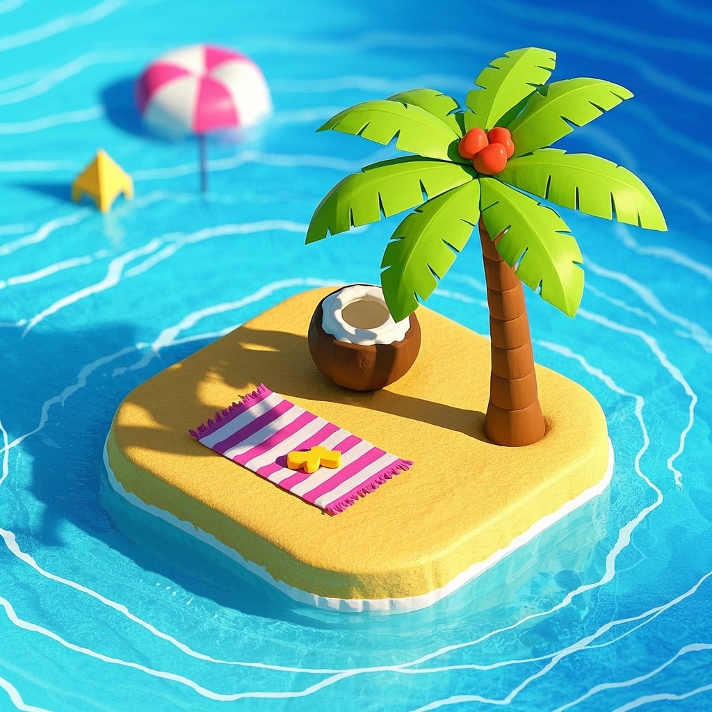 电商设计-夏日主题贴纸方案