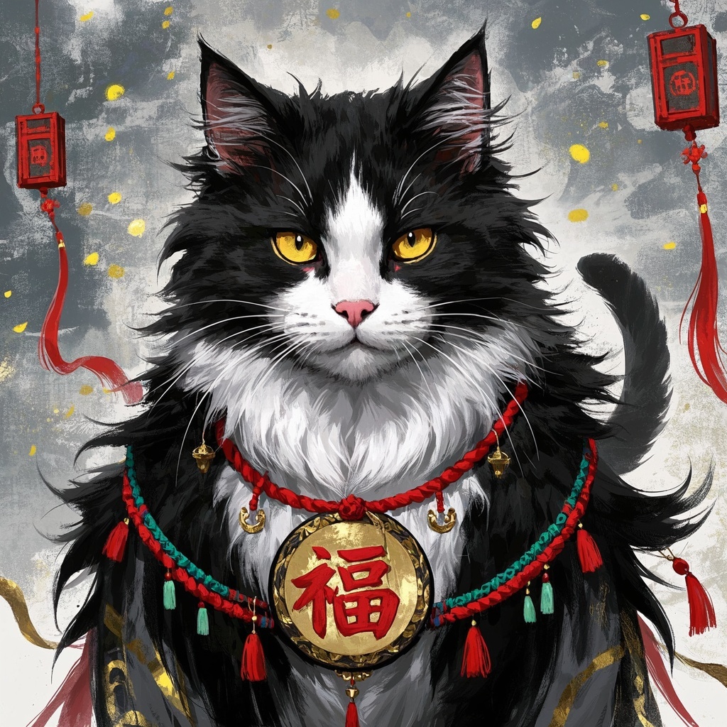 品牌市场与活动策划-节庆主题猫勇士海报-奇幻拟人猫勇士史诗画境