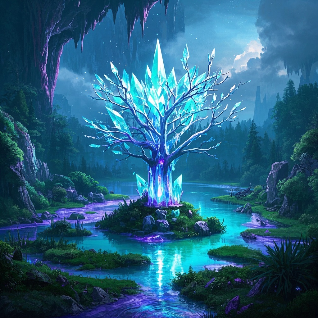 影视制片人——奇幻古老水晶树