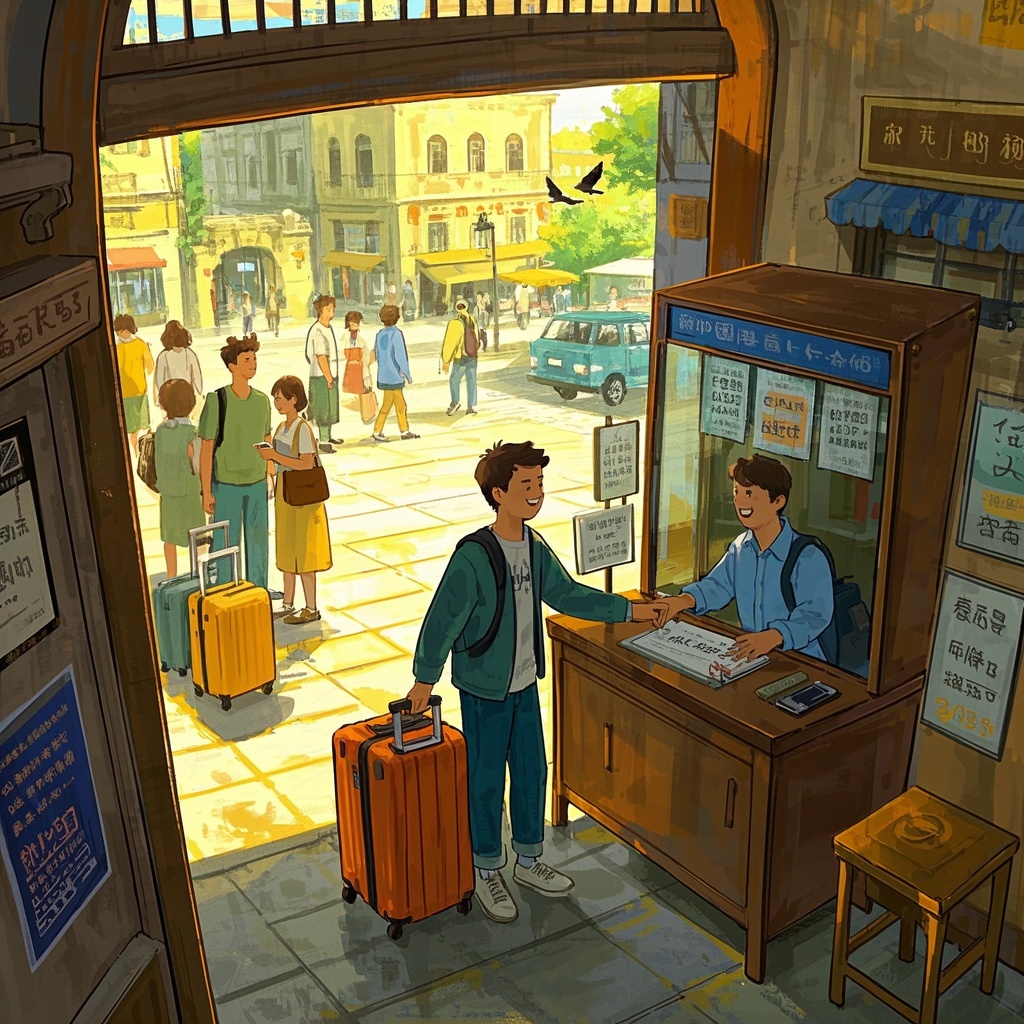 《旅行纪念插图》-酒店与民宿主理人-欢迎卡与房间指南