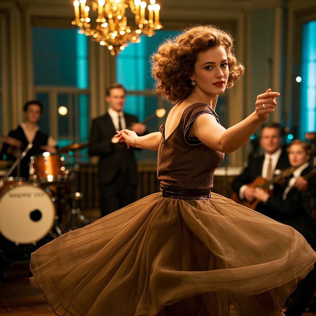 独立插画师与摄影博主-怀旧肖像系列-摇摆舞封面