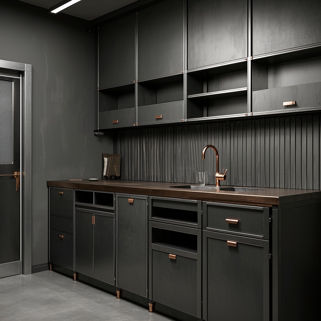 设计专业学生生成工业风格工作台区域素材