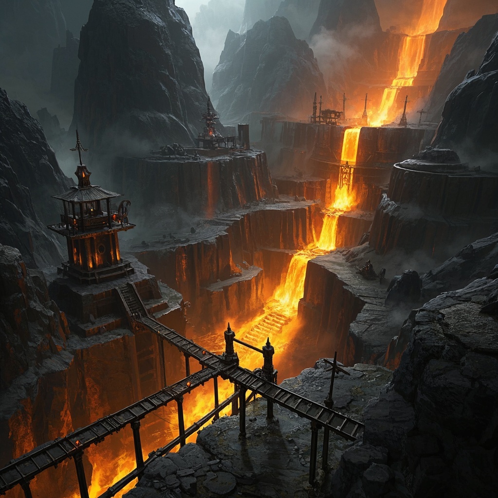 游戏美术总监-奇幻金矿概念艺术-情绪板方向