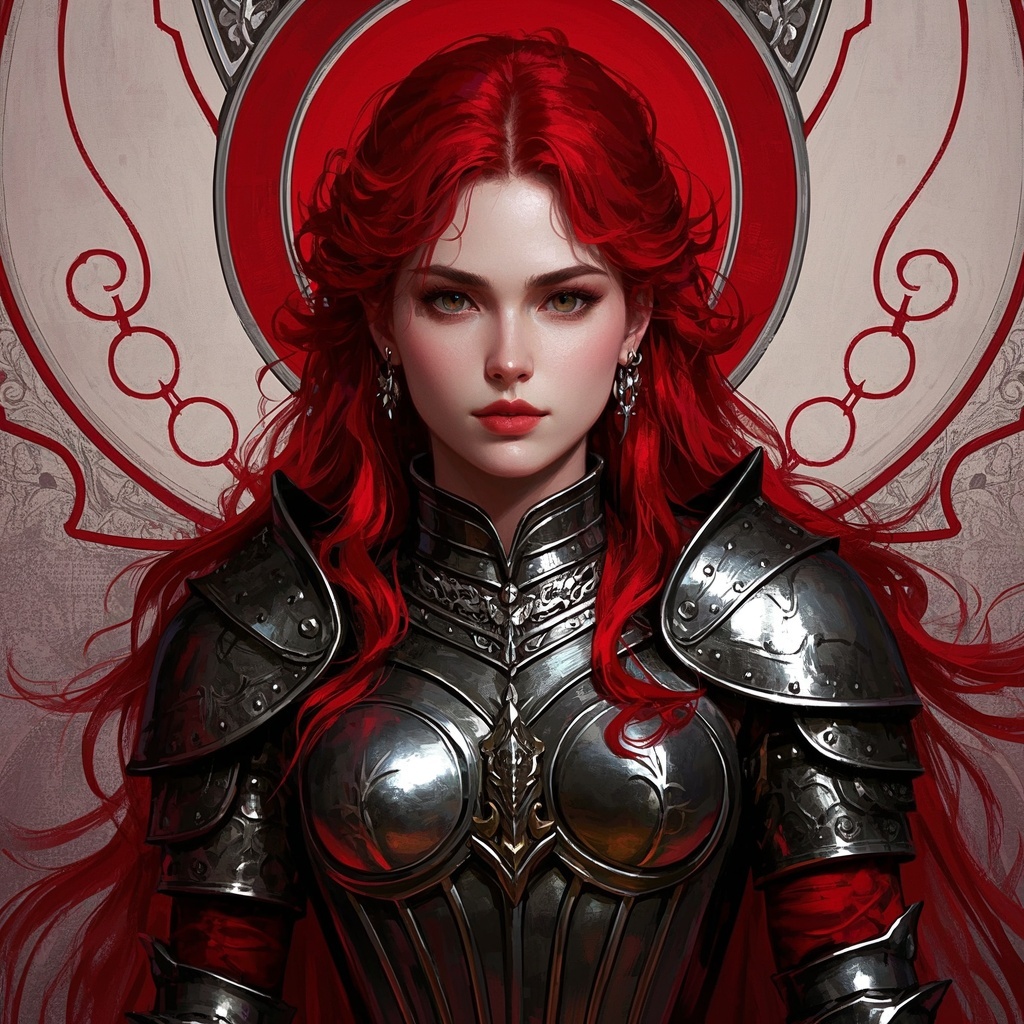 概念艺术设计师生成幻想风女性角色
