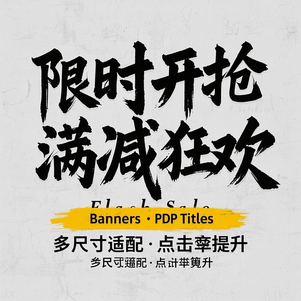 电商设计师-促销主图与会场横幅标题