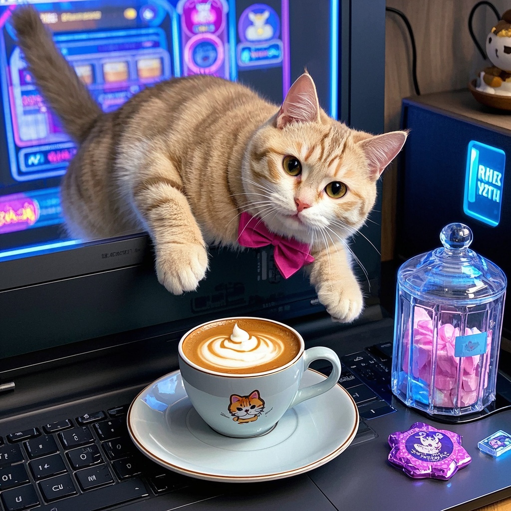 《虚实交融的萌猫奇遇》-电商活动主图与KV