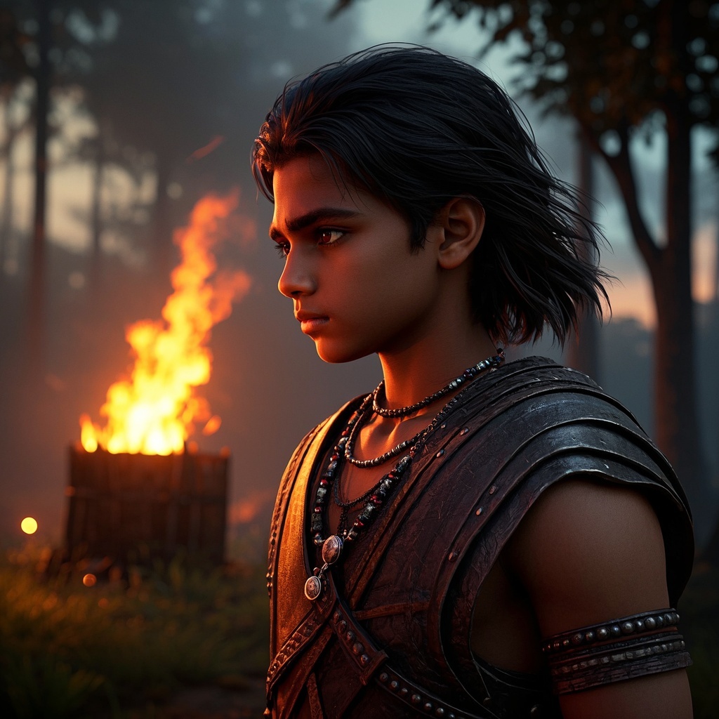 《印度少年艺术肖像》- 游戏与影视概念角色