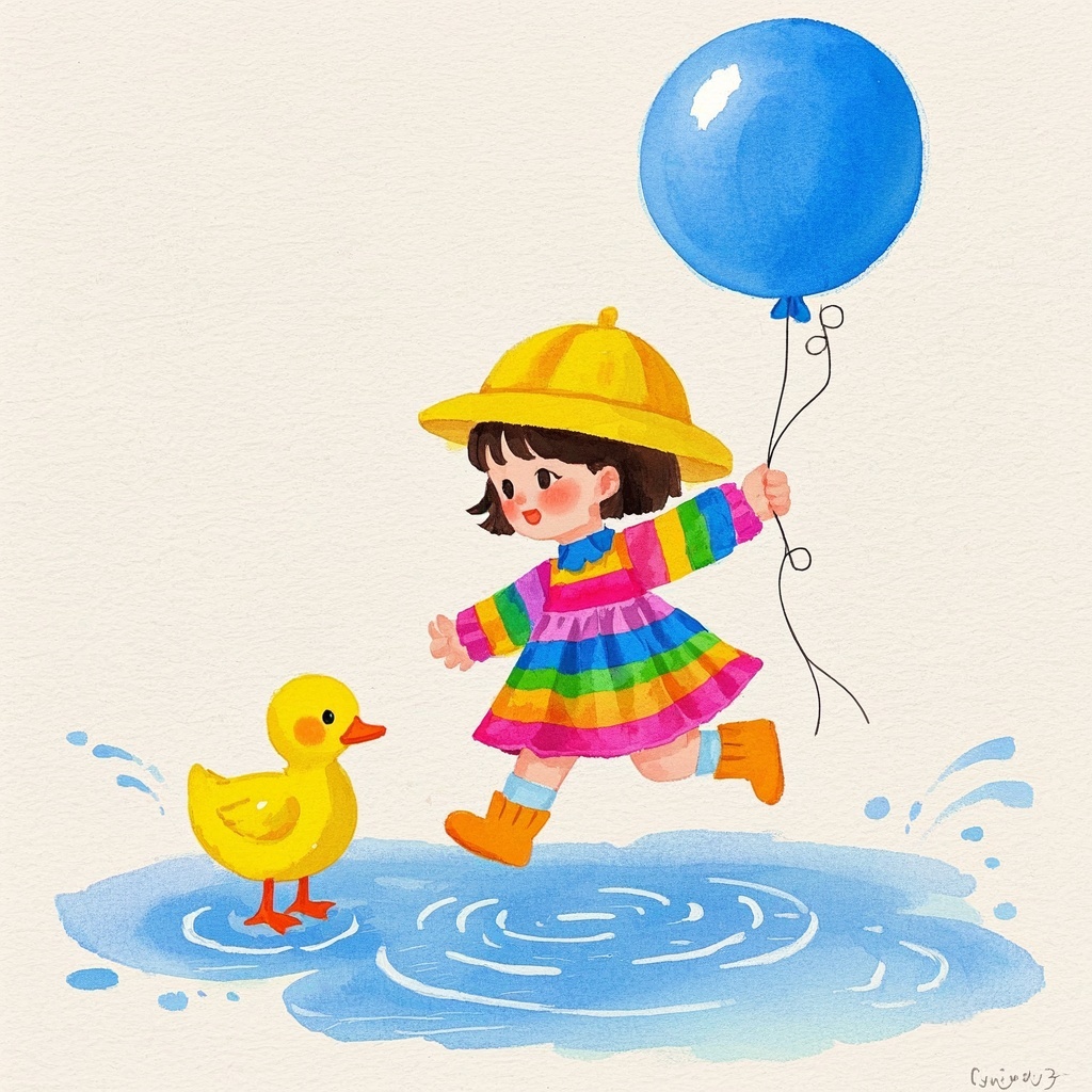 雨天小鸭