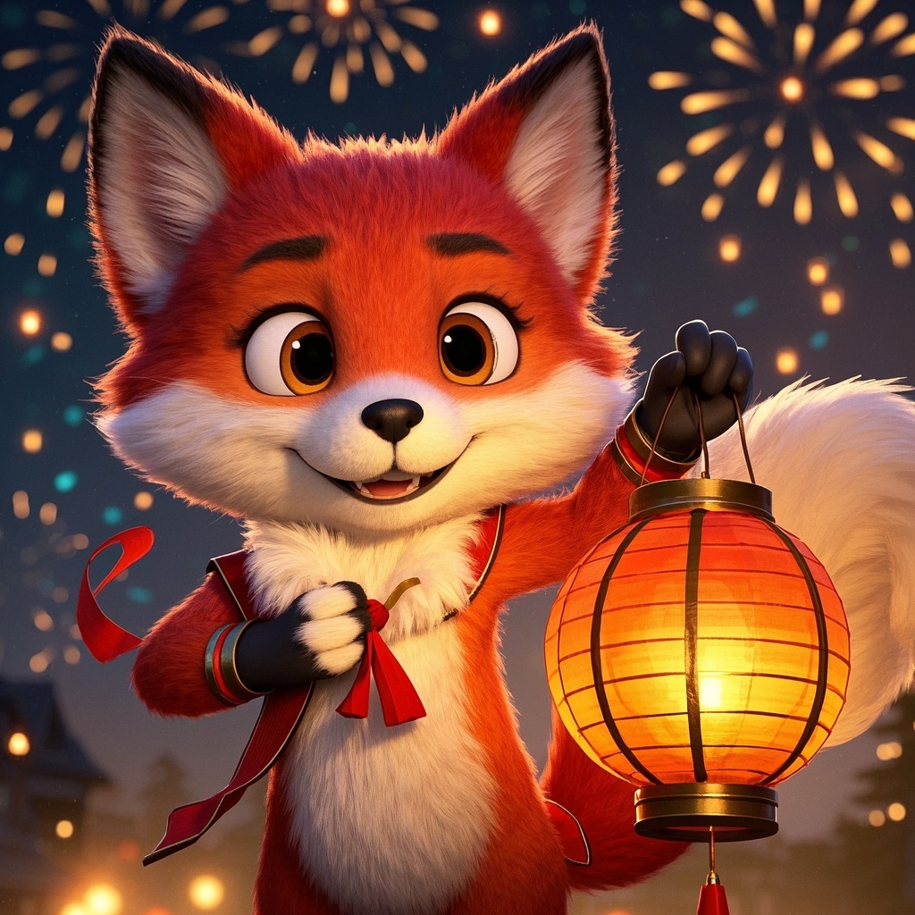 数字角色肖像艺术-品牌与社媒：IP节日限定主视觉