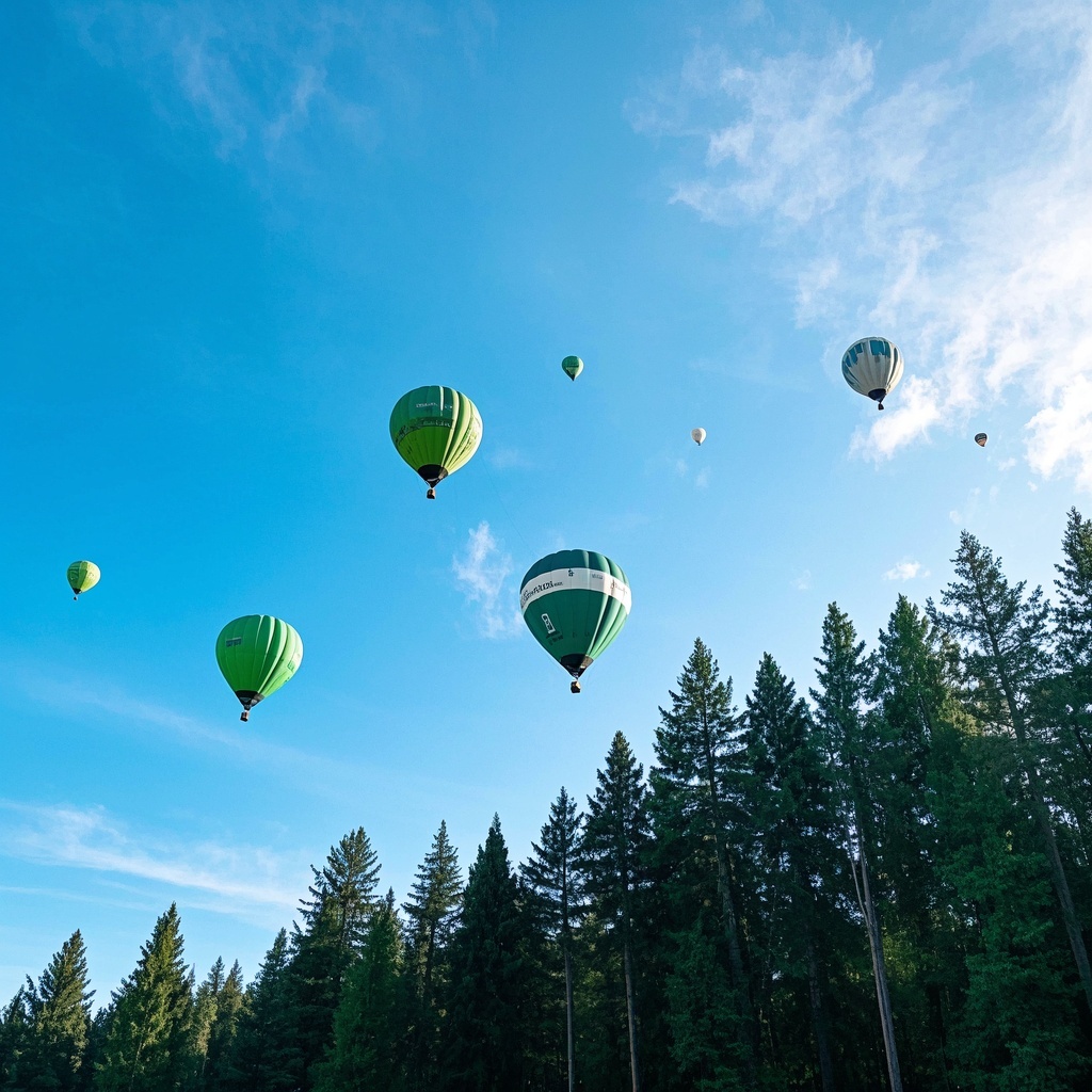 《热气球森林奇景》-摄影师与航拍自媒体-拟真广角空境封面