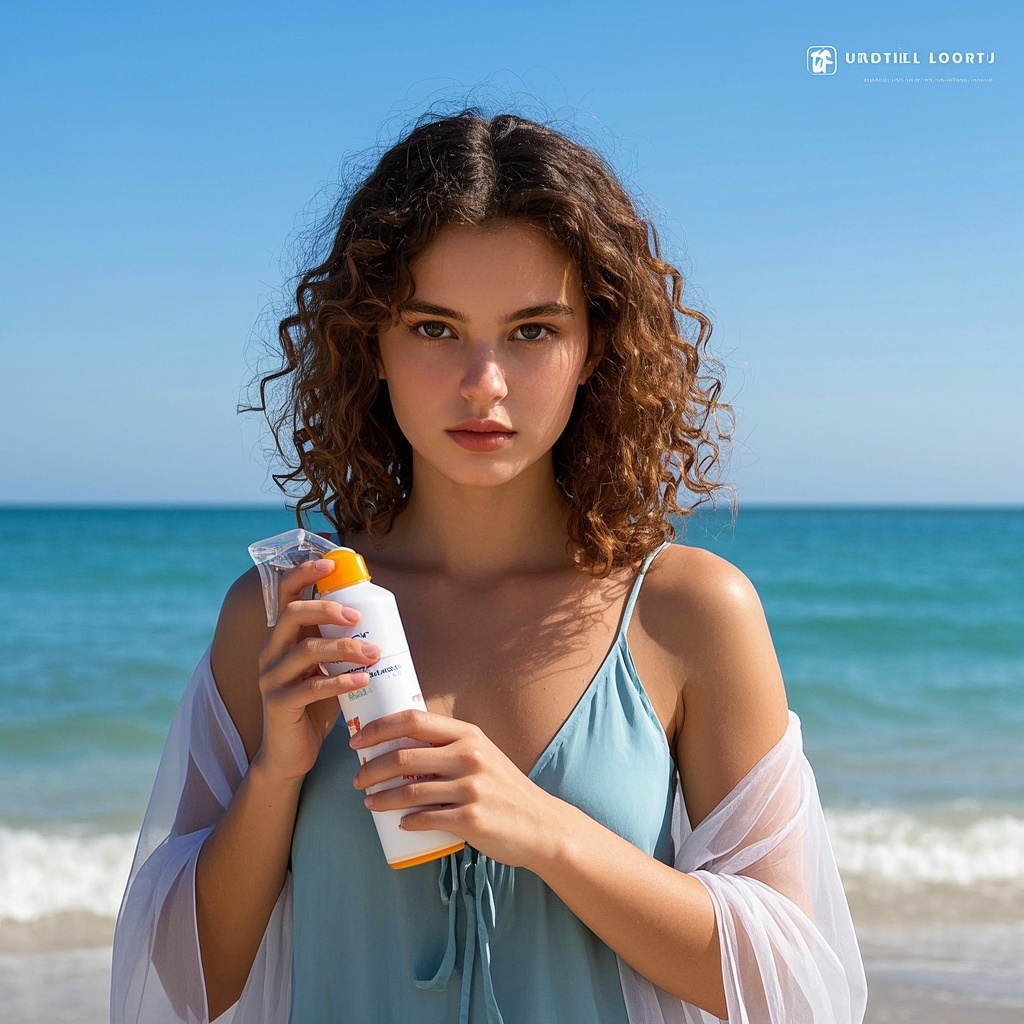 海滩少女-电商店铺横幅与详情头图