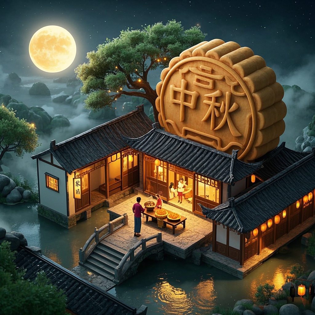 视觉设计师-《中秋团圆温馨家园》提案-写意江南