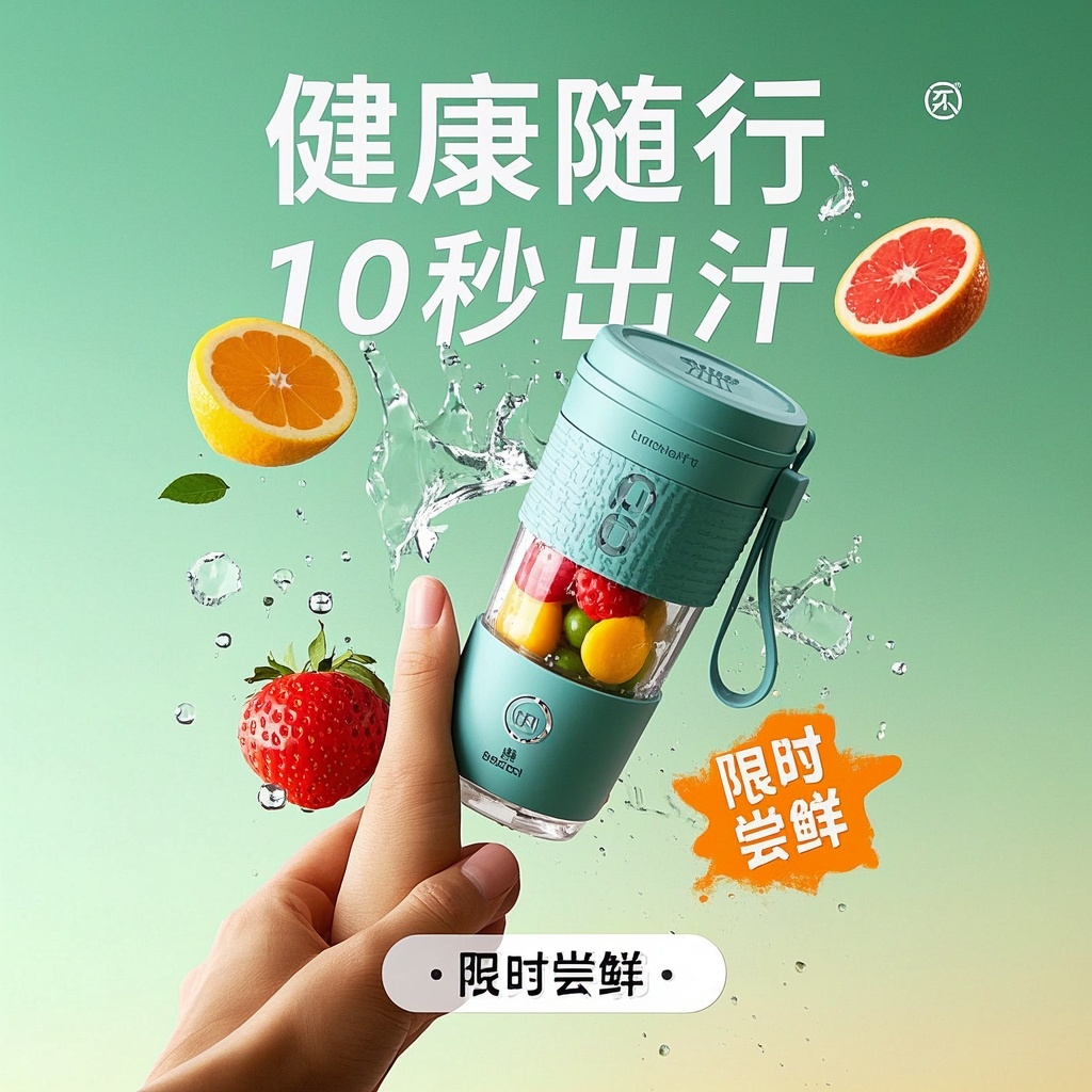 新品负责人/类目运营-便携榨汁机A/B卖点测试-渠道适配