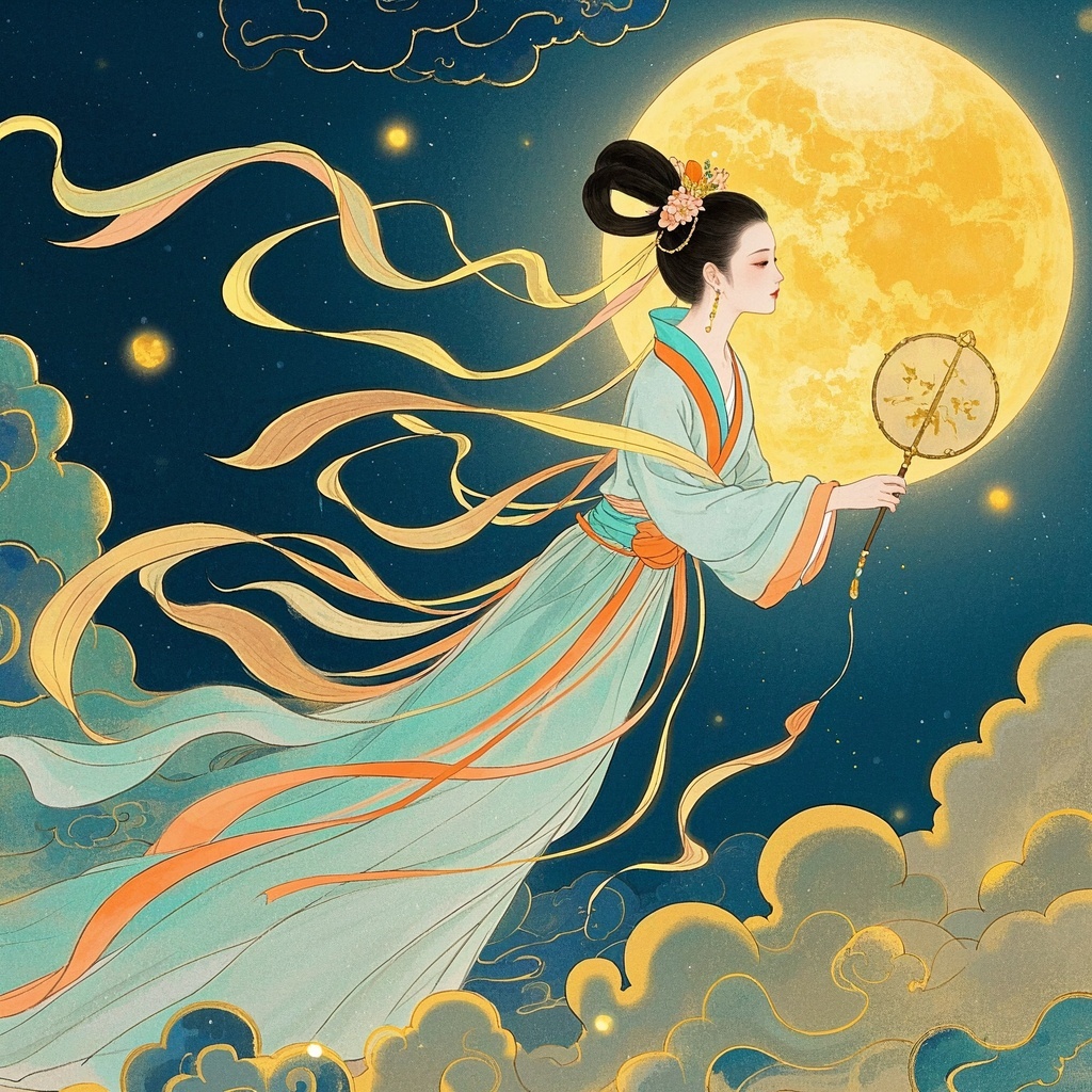 品牌电商-中秋主图-奔月祝愿