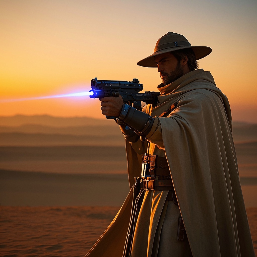 游戏创作者-科幻荒漠游侠角色与背景设计