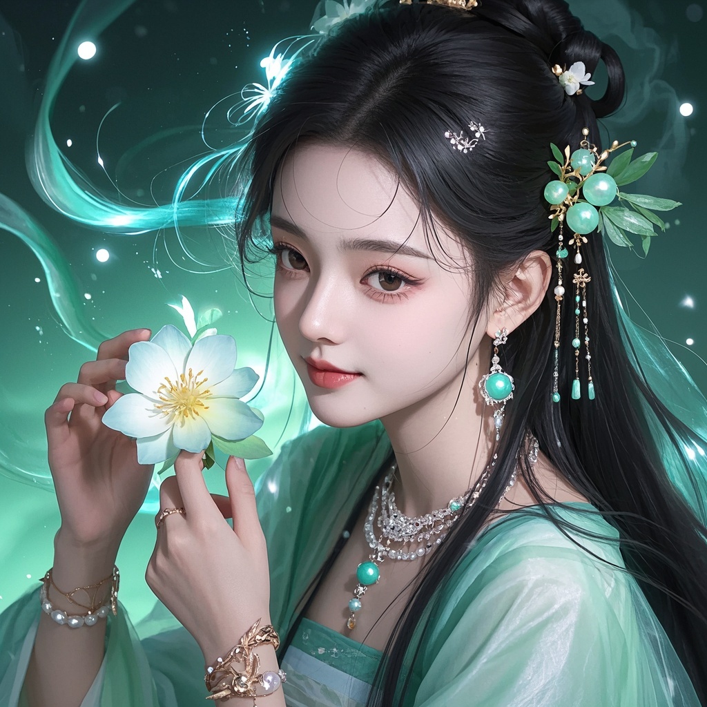 汉服珠宝-上新海报主图