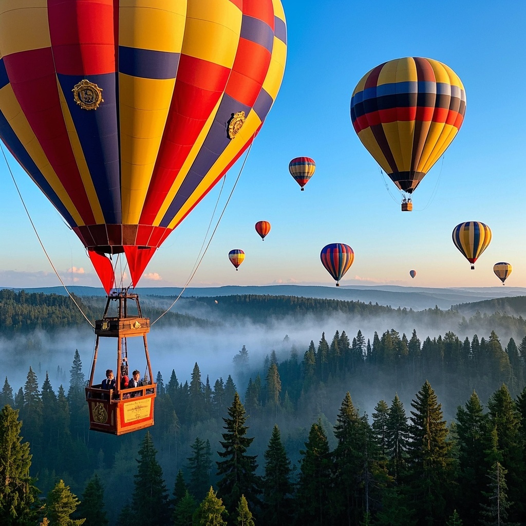 《热气球森林奇景》-品牌市场经理-活动主视觉与海报KV