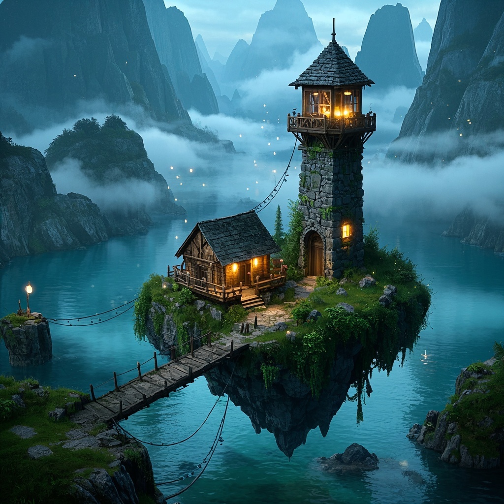 《浮岛孤居微缩梦境》-游戏美术母版选型