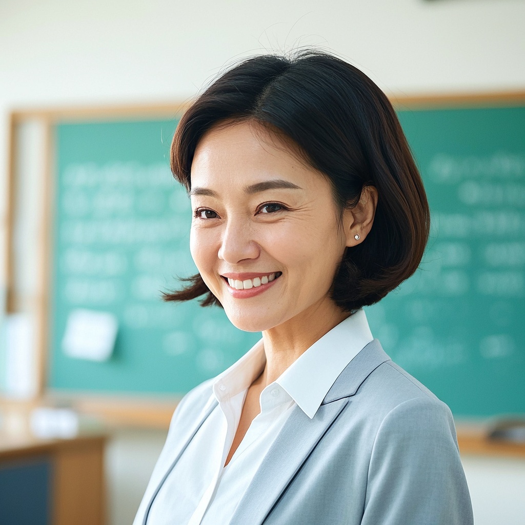 个人讲师与教培博主-优雅女教师肖像-社媒封面