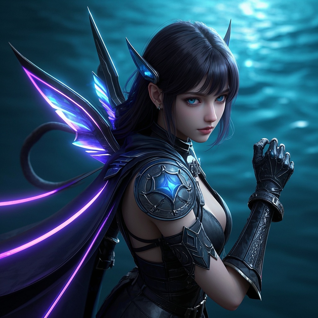游戏与二次元项目-立绘与卡牌KV草图《超写实少女仙子》
