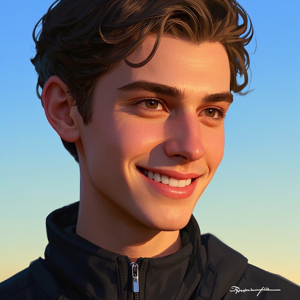 光影艺术肖像画-营销KV-清新品牌形象统一风格