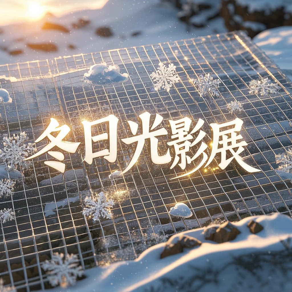 大学社团冬日摄影展宣传海报设计