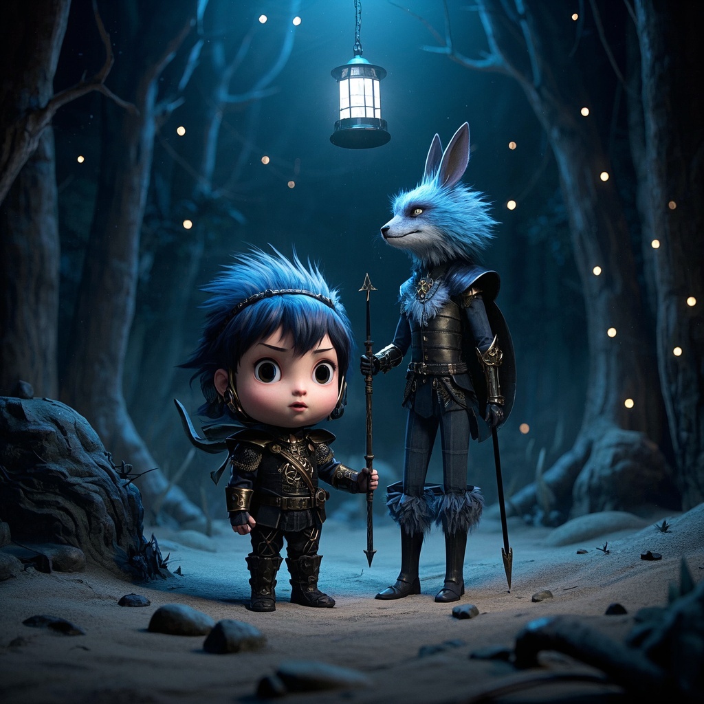 奇幻反差角色艺术肖像-独立游戏与影视前期