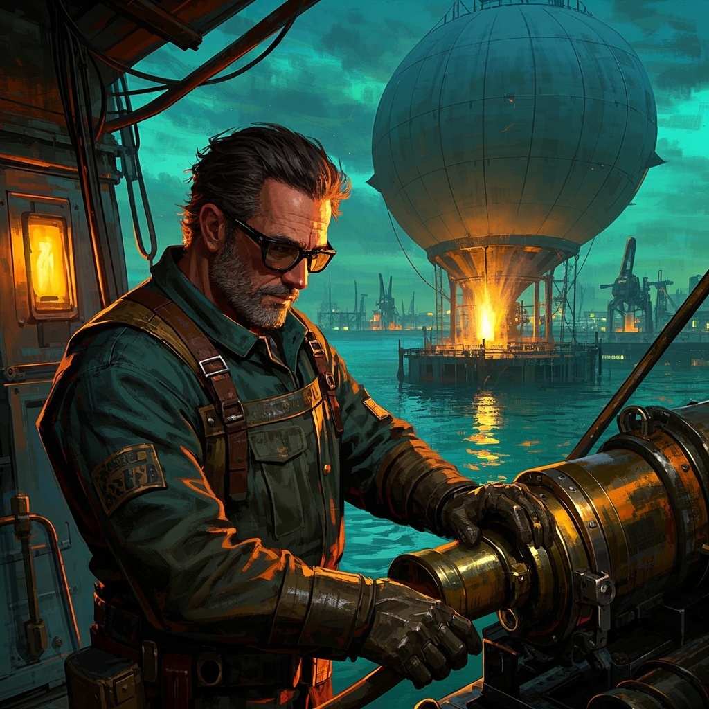 蒸汽朋克都市肖像-游戏与影视角色立绘