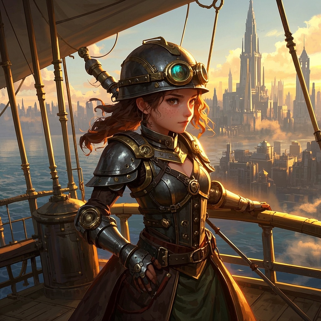 游戏开发人员 - 创建蒸汽朋克女性角色设定
