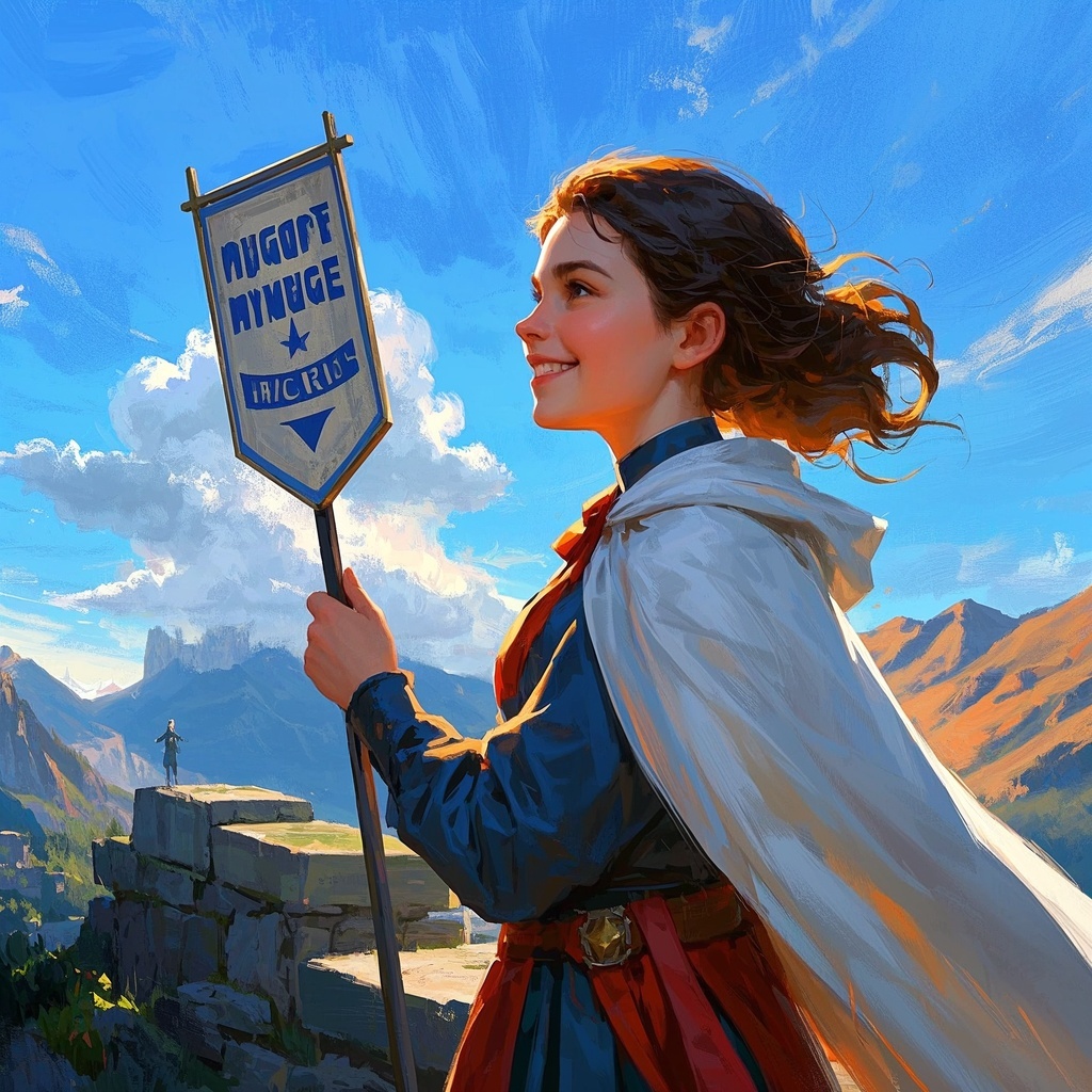 品牌营销与社媒运营-KV与封面-《山巅英雄少女肖像》