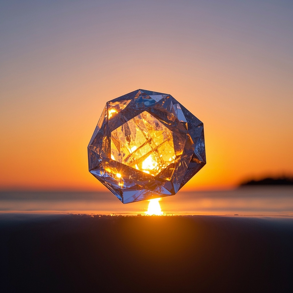 极简水晶冰晶日落-电商运营与新品推广