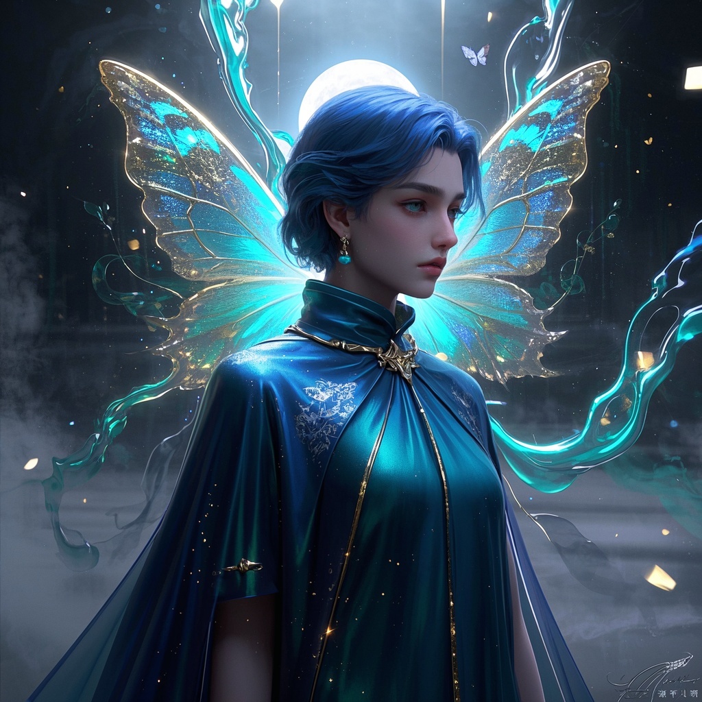 专辑封面-神秘人设-梦幻仙姿悬浮画卷