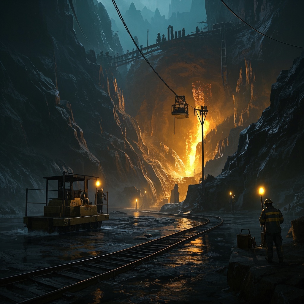 影视概念设计师-奇幻金矿概念艺术-分镜镜头设定