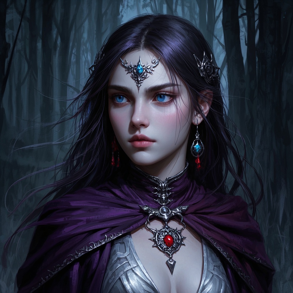 《暗夜幻想少女肖像》-出版社美术编辑-系列封面基调