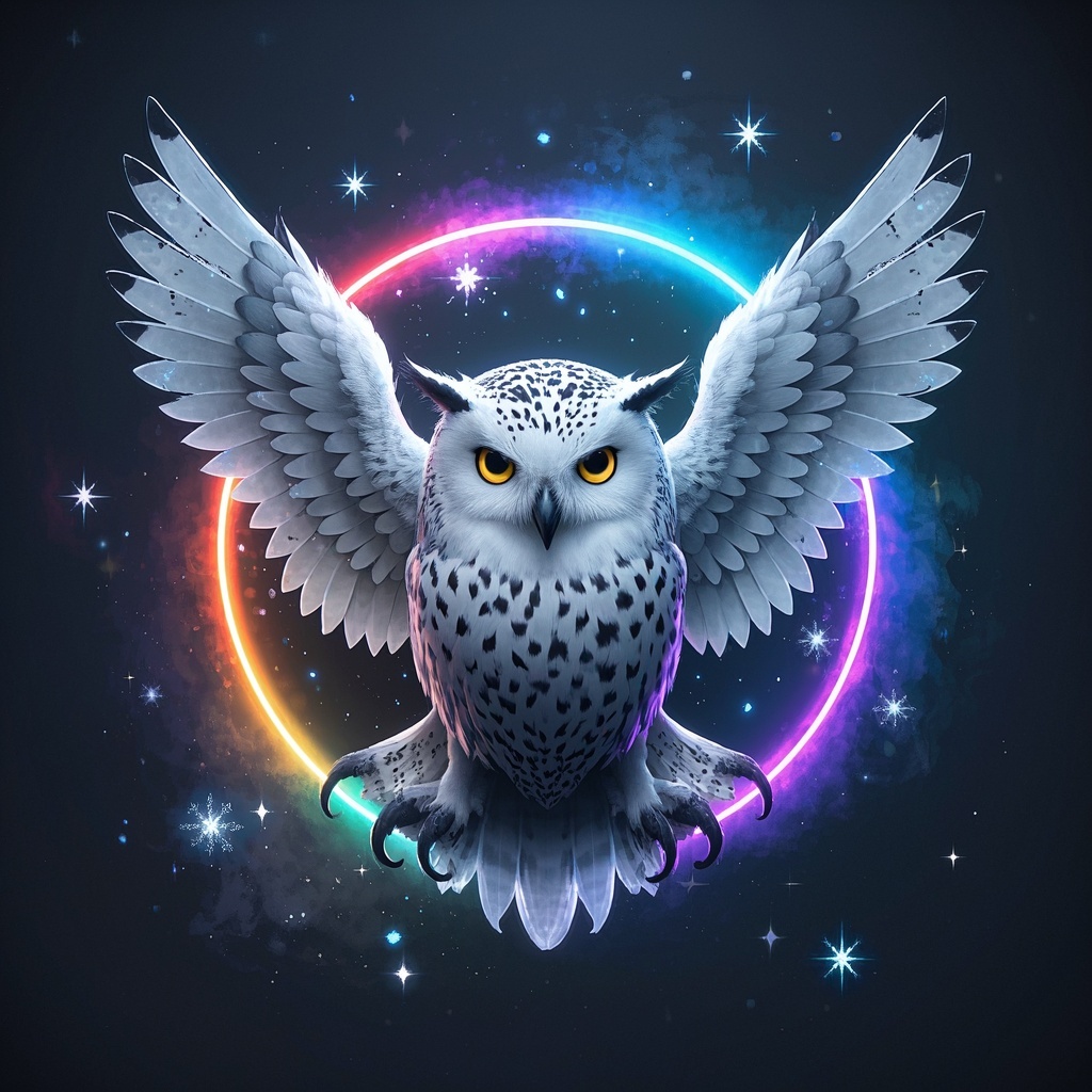 幻境雪鸮幽灵肖像-系列主题-品牌与社媒运营