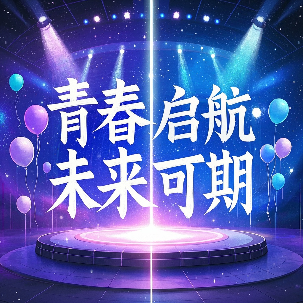 学生干部设计班级迎新晚会海报