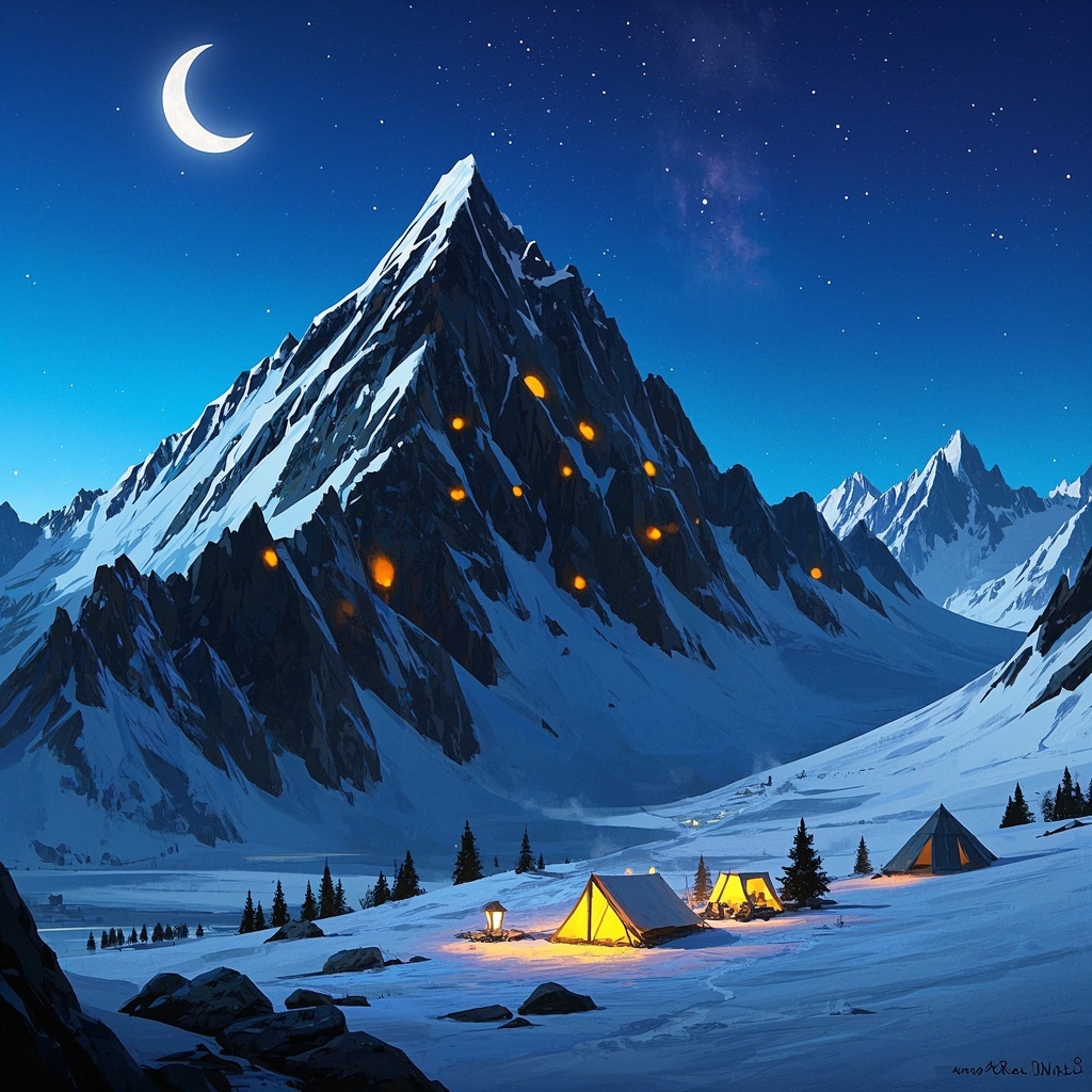 独立游戏开发者-山地夜景概念图v1
