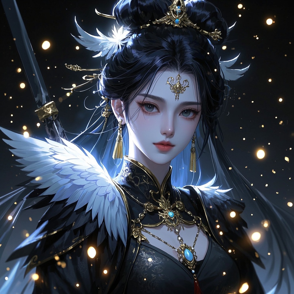 幻境仙姿粒子光影-游戏美术立绘与特写