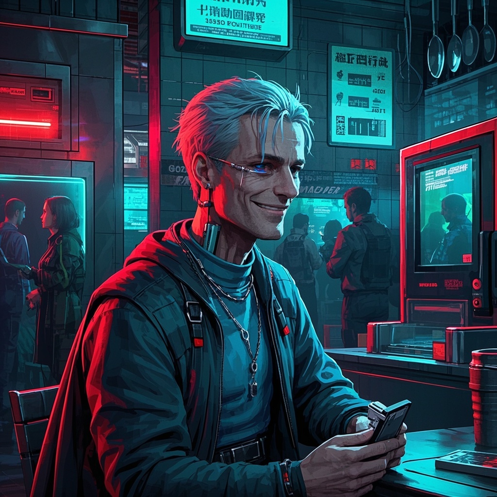 游戏视觉设计师-反乌托邦餐厅肖像-NPC肖像与任务封面