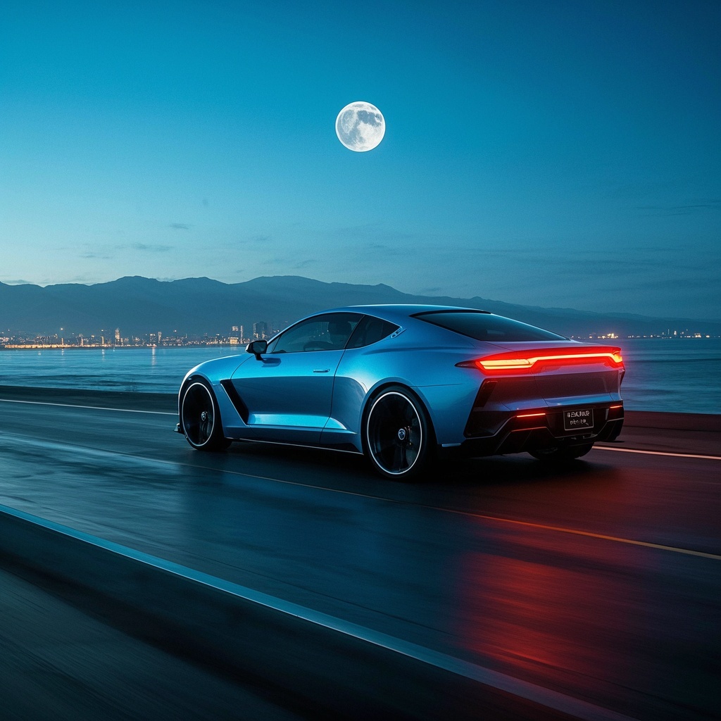 加州海岸飞驰-提案情绪板-夜景分镜测试