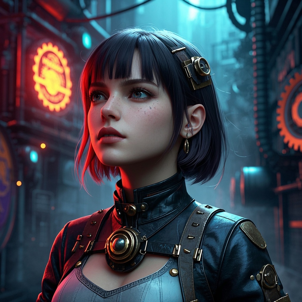 蒸汽朋克都市肖像-概念艺术家情绪板