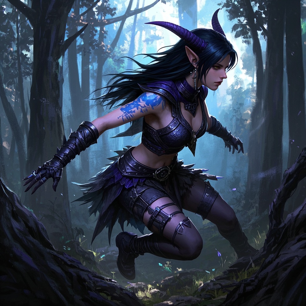《暗夜幻想少女肖像》-游戏概念设计师-情绪与造型验证