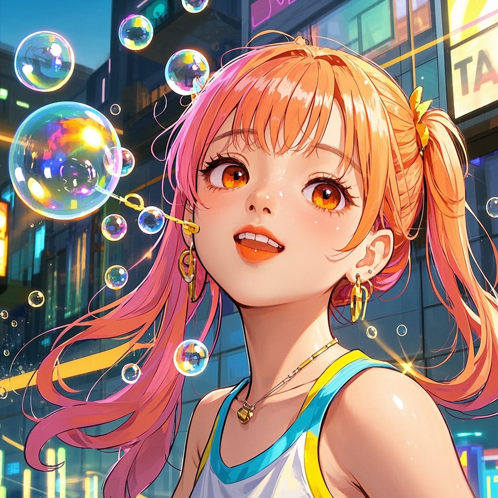 社交媒体内容创作者-吸引人眼球的个性少女插图