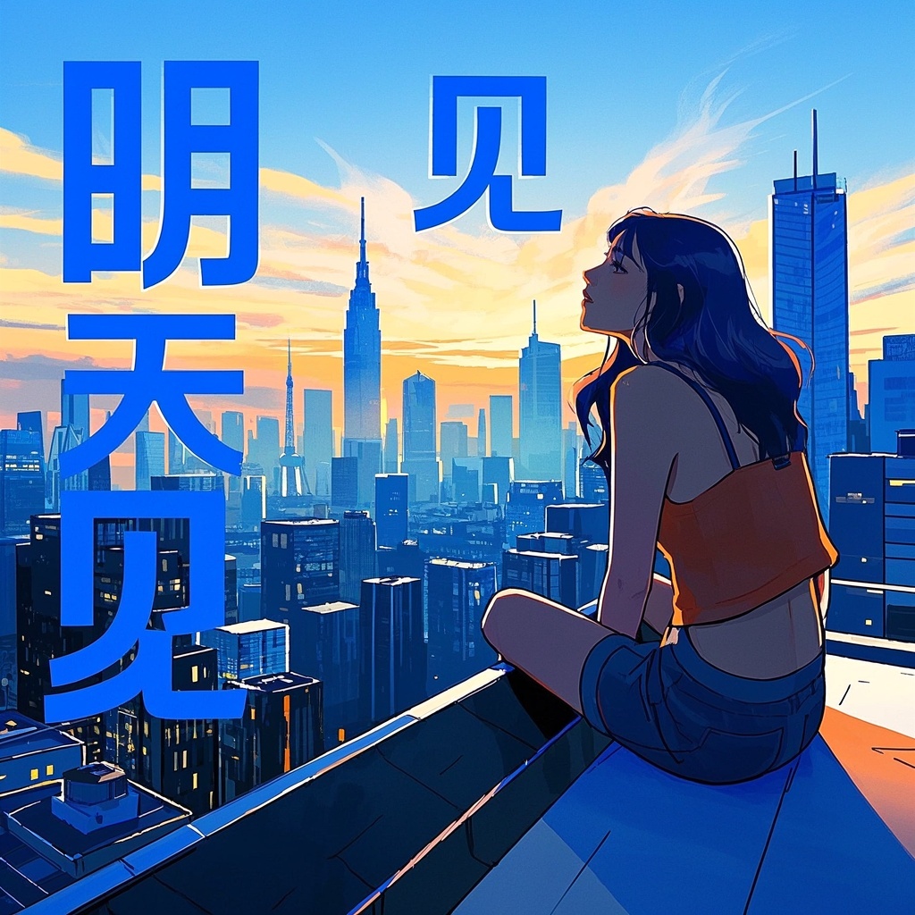 品牌营销设计师_多城适配_地标剪影版_城市屋顶美人绘
